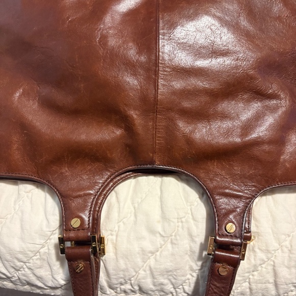 Designer Tory Burch Soft Brown Leather Purse - Picture 4 of 6